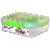 Sistema To Go Bento Lunchbox with easy-lock clip - British product