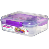 Sistema To Go Bento Lunchbox with easy-lock clip - British product