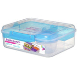 Sistema To Go Bento Lunchbox with easy-lock clip - British product