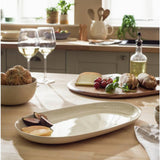 Argos Habitat Evora Natural Stoneware Serving Platter 36cm- Buy online at McGrocer