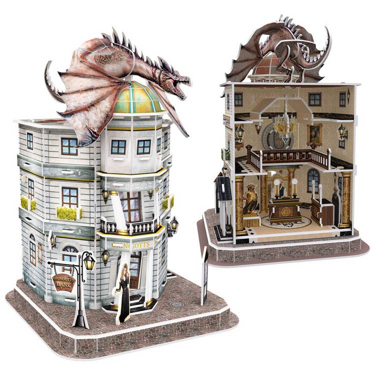 Harry Potter 3D puzzle Gringotts Bank model kit (British brand)