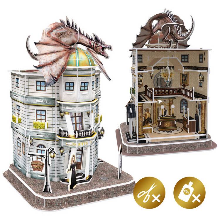 Harry Potter 3D puzzle Gringotts Bank model kit (British brand)