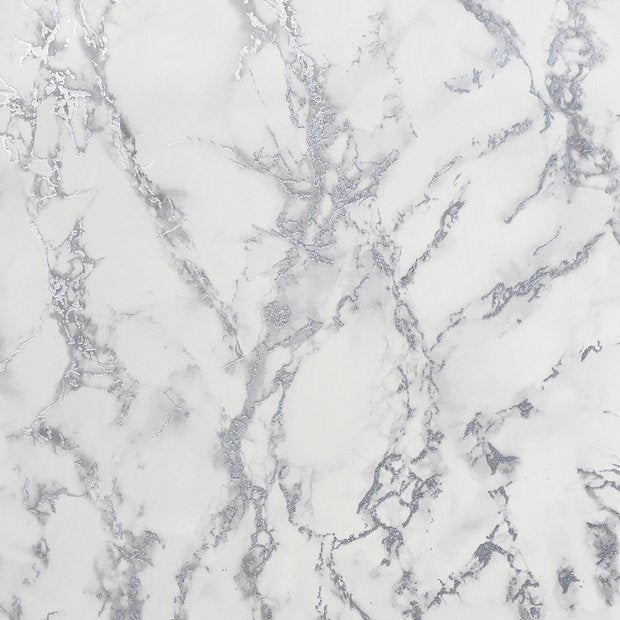 Arthouse Carrara Marble Silver wallpaper, UK version