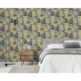 Arthouse wallpaper black and gold palm design 53cm x 10.05m, imported from the UK