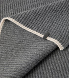 Brunello Cucinelli cashmere English rib scarf 70x235cm, UK version