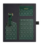 WOLF Signature passport holder card holder and luggage tag gift set (British brand)