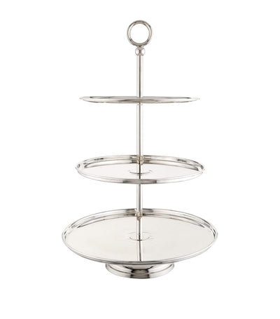 Service à gâteau à 3 étages Greggio en argent plaqué style Géorgien Harrods - Acheter en ligne chez McGrocer