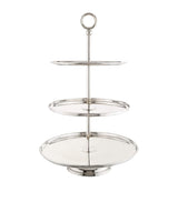 Harrods Greggio Silver-Plated Georgian 3-Tier Cake Stand- Buy online at McGrocer