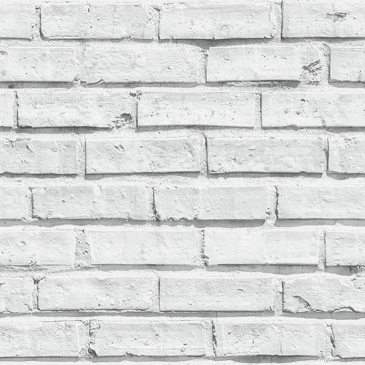 Arthouse Brick White Wallpaper 53cm x 10.05m (British brand)