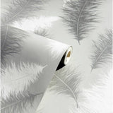 Arthouse feather grey wallpaper 53cm x 10.05m (British brand)