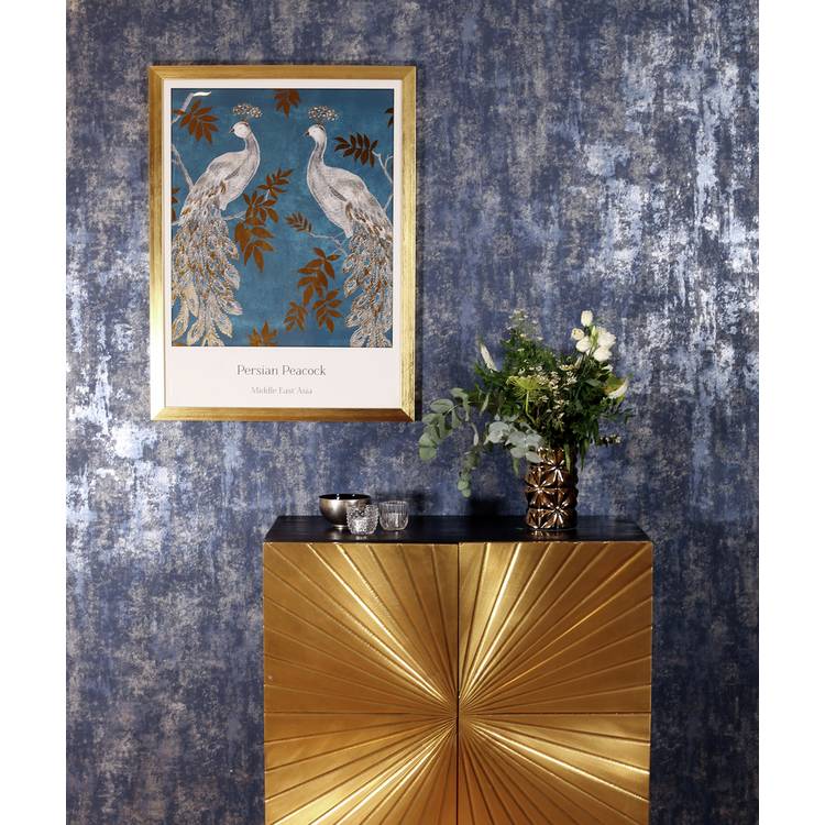 Arthouse Stone Texture Navy Blue Wallpaper 53cm x 10.05m British brand