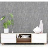 Arthouse Stone Texture Charcoal Grey Wallpaper, imported from the UK