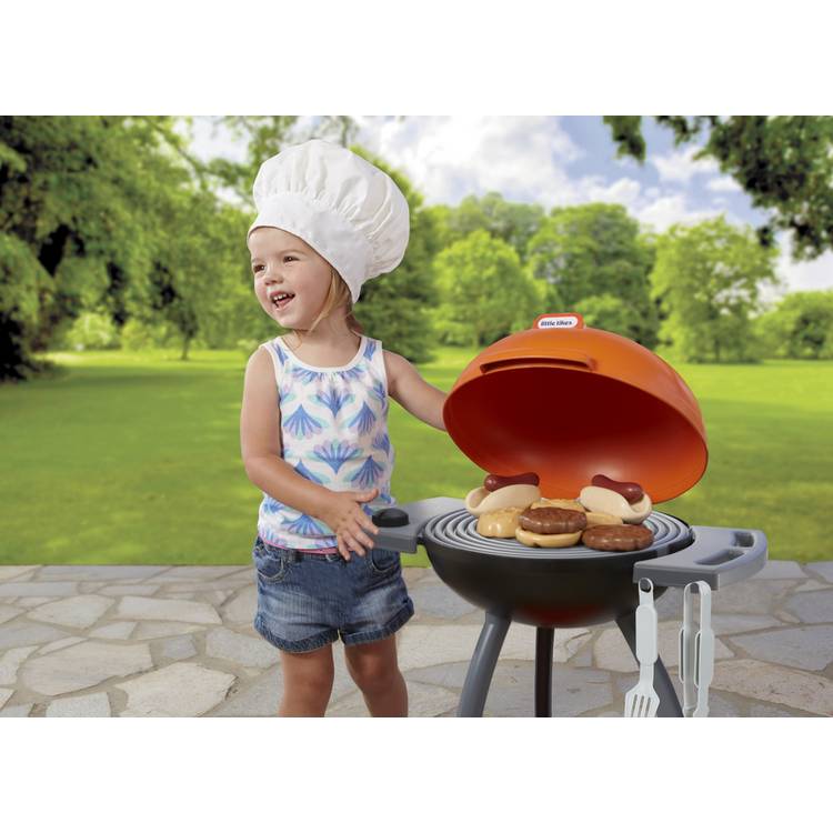 Little Tikes Sizzle 'n' Serve Toy BBQ with 12 accessories, imported from the UK