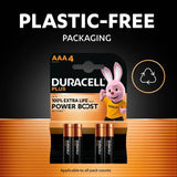Duracell Plus alkaline AAA batteries pack of 12, UK version