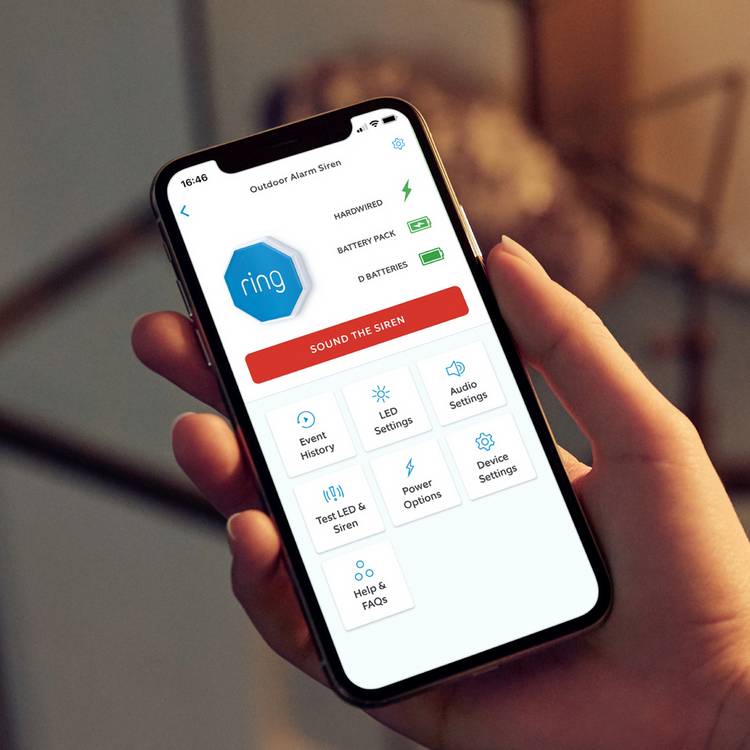 Ring Alarm Outdoor Siren for home security, imported from the UK