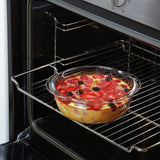 Pyrex 2.3 litre round glass dish (British brand)