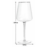 Argos Home gold rim wine glasses set of 4 - British product