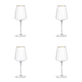 Argos Home gold rim wine glasses set of 4 - British product