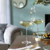 Argos Argos Home Gold Rim Set of 4 Champagne Coupe Glasses- Buy online at McGrocer