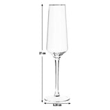 Argos Home gold rim prosecco flutes set of 4 - British product