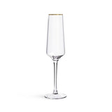 Argos Home gold rim prosecco flutes set of 4 - British product