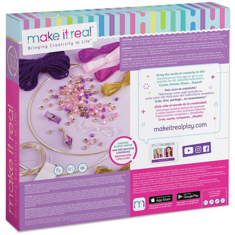 Make It Real dreamcatcher kit with fairy lights, imported from the UK