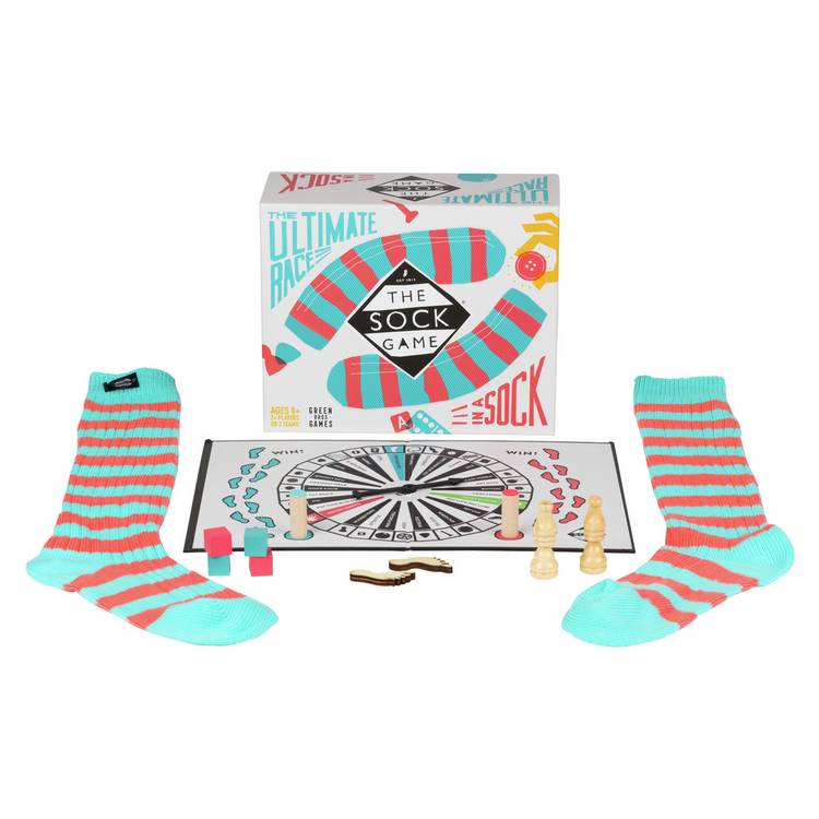 The Sock Game family race board game, imported from the UK