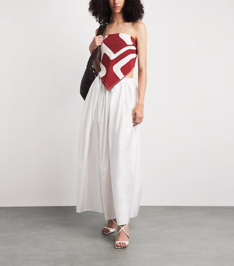 Camilla and Marc silk printed scarf top, UK version