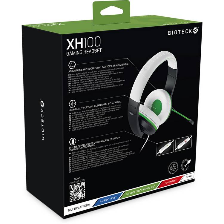 Gioteck XH100X gaming headset imported from the UK
