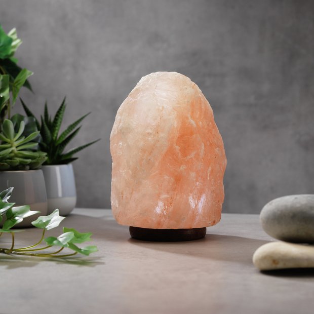 Colour changing Himalayan salt lamp 15-19cm tall (British brand)