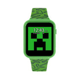 Minecraft kids green silicone strap interactive watch (British brand)