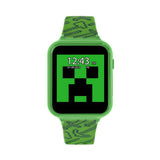 Minecraft kids green silicone strap interactive watch (British brand)