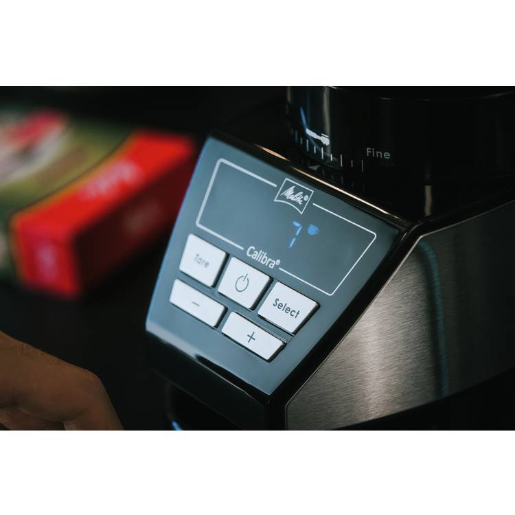 Melitta Calibra stainless steel coffee bean grinder - UK version