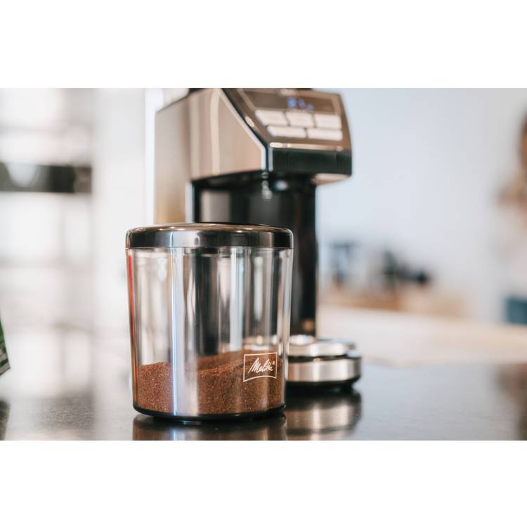 Melitta Calibra stainless steel coffee bean grinder - UK version