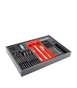 Harrods Charingworth Fiddle Vintage Stainless Steel 24-Piece Cutlery Set- Buy online at McGrocer