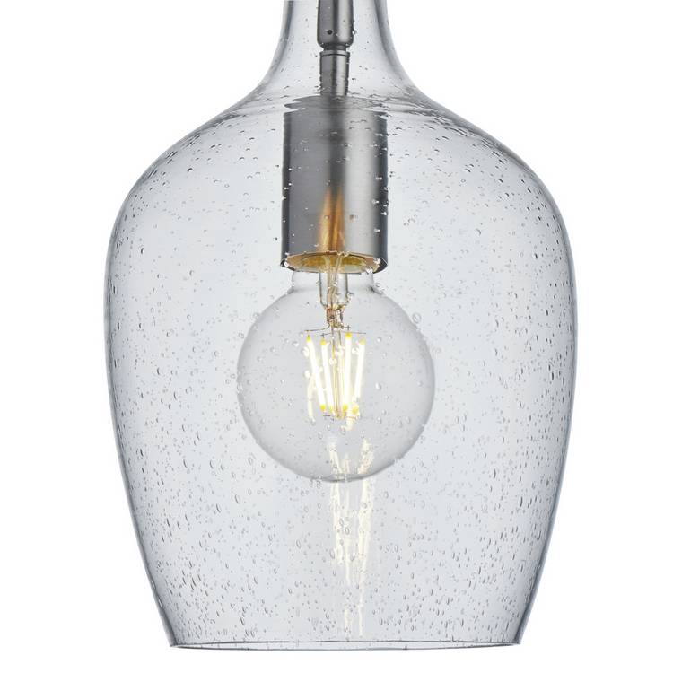 Argos Home Abas bubble glass pendant light nickel, UK version