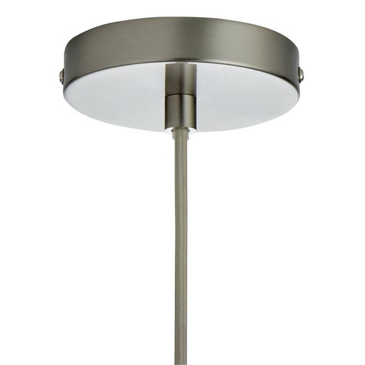 Argos Home Abas bubble glass pendant light nickel, UK version