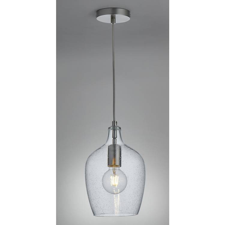 Argos Home Abas bubble glass pendant light nickel, UK version