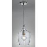 Argos Home Abas bubble glass pendant light nickel, UK version