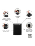 Brabantia Black Bo waste bin 7L - British product