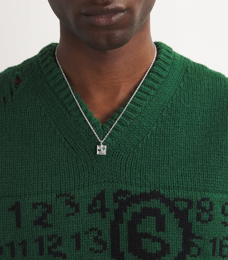 The Ouze sterling silver and emerald necklace - British product