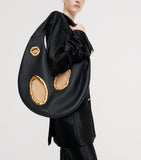 Schiaparelli large calfskin soufflé shoulder bag, UK version