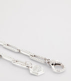 SHAY white gold diamond flat cable link necklace 40-45cm, UK version