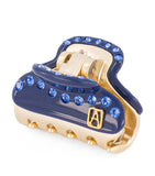 Alexandre de Paris gold-plated crystal-embellished claw hair clip, UK version
