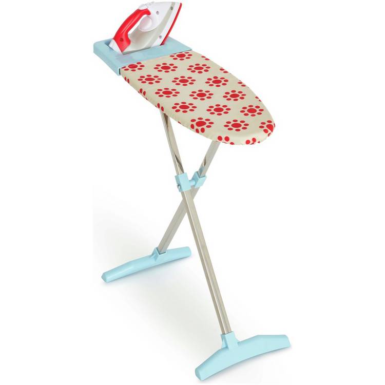 Casdon toy ironing set with board and iron - British product