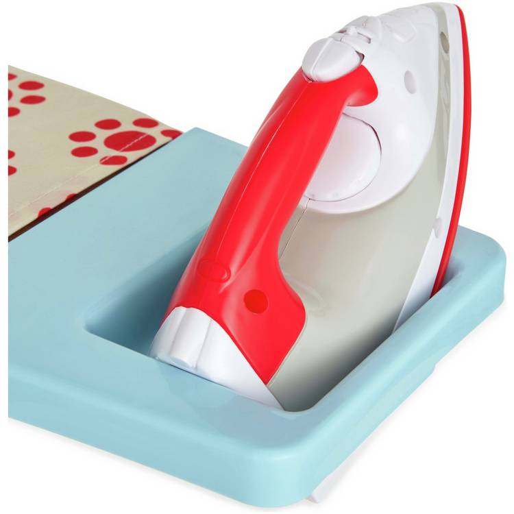 Casdon toy ironing set with board and iron - British product