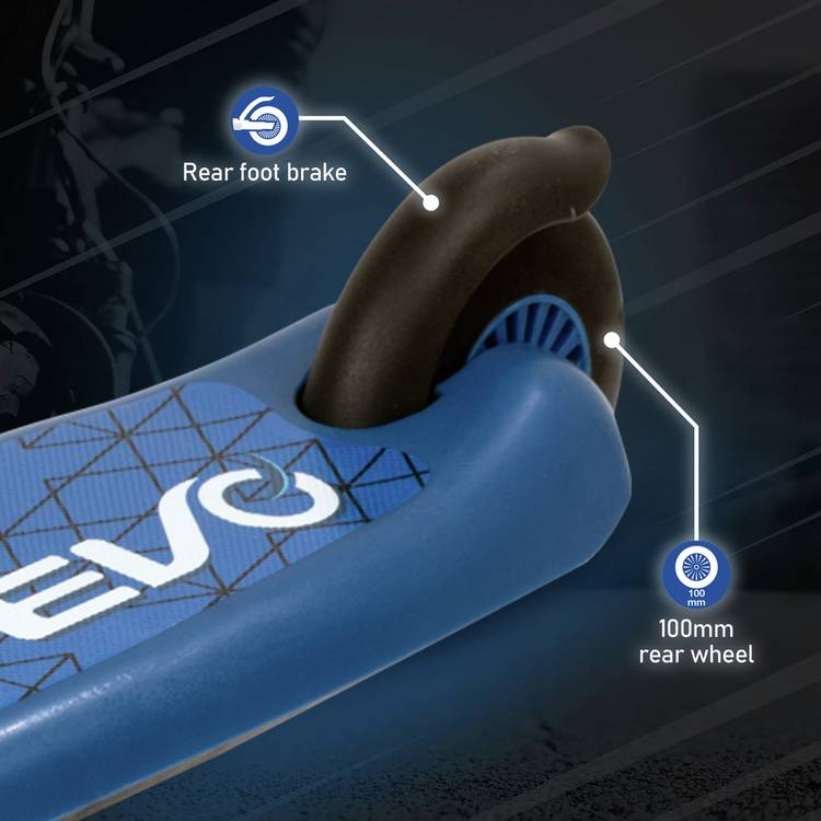 EVO Move and Groove 3 wheel scooter blue, imported from the UK