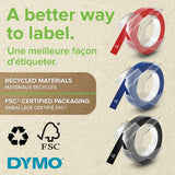 Dymo embossing labels black set of 3, UK version