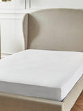 Liddell White 400 Thread Count Egyptian 100% Cotton Striped Fitted Sheet