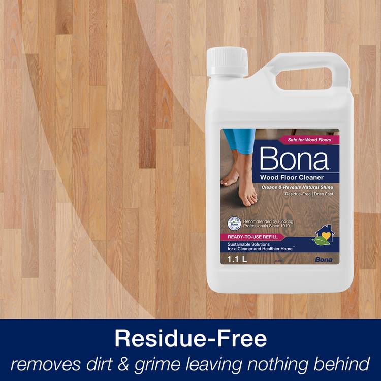Bona Wood Floor Cleaner 1100ml, imported from the UK